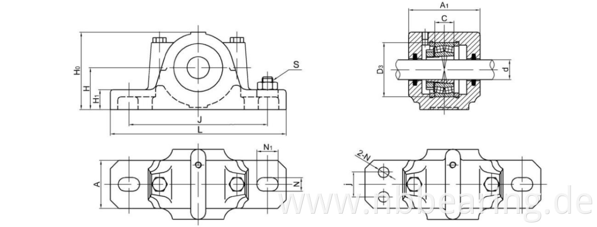 Plummer Block housing SNU500 series 